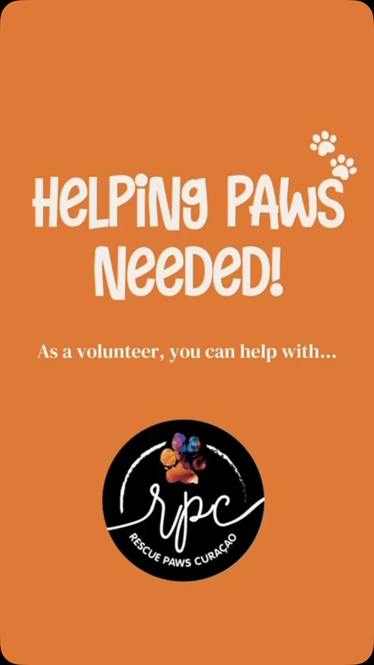 🚨 (𝗛𝗼𝗹𝗶𝗱𝗮𝘆) 𝗩𝗼𝗹𝘂𝗻𝘁𝗲𝗲𝗿𝘀 𝗡𝗲𝗲𝗱𝗲𝗱! 🐾☀️
The holiday season has begun! 🌴 Many of our amazing volunteers are enjoying a well-deserved break. But our dogs? They don’t get a vacation. 💛 Every single day, they rely on us for their meals, a clean place to stay, love, attention, cuddles, a nice walk, and—when needed—their medication.
That’s why we really need your help! 🐶🐾
Are you…
Not afraid to roll up your sleeves?
Don’t mind getting your hands a little dirty? 😉
Someone who enjoys getting things done?
A natural cleaner or laundry champion?
Friendly and enjoy helping visitors or customers?
Absolutely crazy about dogs? 🐕
🐾 𝗧𝗵𝗲𝗻 𝘄𝗲’𝗿𝗲 𝗹𝗼𝗼𝗸𝗶𝗻𝗴 𝗳𝗼𝗿 𝗬𝗢𝗨! 🐾
𝗪𝗵𝗮𝘁 𝘄𝗶𝗹𝗹 𝘆𝗼𝘂 𝗯𝗲 𝗱𝗼𝗶𝗻𝗴?🕣 
𝗠𝗼𝗿𝗻𝗶𝗻𝗴 𝗦𝗵𝗶𝗳𝘁 (𝟴:𝟯𝟬 𝗔𝗠 – 𝟭𝟮:𝟬𝟬 𝗣𝗠)
Feed the dogs, thoroughly clean the kennels and puppy runs, walk the dogs, hang, fold and put away laundry, and spend time socializing with the dogs while giving them plenty of love and attention. 🫶🏼
𝗩𝗶𝘀𝗶𝘁𝗼𝗿 𝗗𝗮𝘆𝘀 (𝗙𝗿𝗶𝗱𝗮𝘆, 𝗦𝗮𝘁𝘂𝗿𝗱𝗮𝘆 & 𝗦𝘂𝗻𝗱𝗮𝘆 | 𝟭𝟬:𝟬𝟬 𝗔𝗠 – 𝟭𝟮:𝟬𝟬 𝗣𝗠)
We’re also looking for someone to:
🛍️ Sell our fun merchandise, sell cold drinks, and welcome and assist our visitors.
𝗣𝘂𝗽𝗽𝘆 𝗥𝗼𝘂𝗻𝗱 (𝟰:𝟯𝟬 𝗣𝗠 – 𝟲:𝟬𝟬 𝗣𝗠)
Feed the puppies, scoop poop (no major cleaning required), move the smallest dogs to their night kennels 💤, walk the dogs, and hang up and put away the laundry.
𝗜𝗺𝗽𝗼𝗿𝘁𝗮𝗻𝘁;
We absolutely love it when tourists want to help out and get a behind-the-scenes look at what we do. 💛 However, we’re specifically looking for people who are available for multiple days.
Since we’re already short on volunteers, we simply don’t have the time to explain everything from scratch every day. That’s why we’re looking for people who can work independently after their first day of training.
🐾 Can you help us for several days and make a real difference in the lives of our dogs?
📧 Email us at Paws@rescuepawscuracao.com
We hope to welcome you soon! ❤️🐶