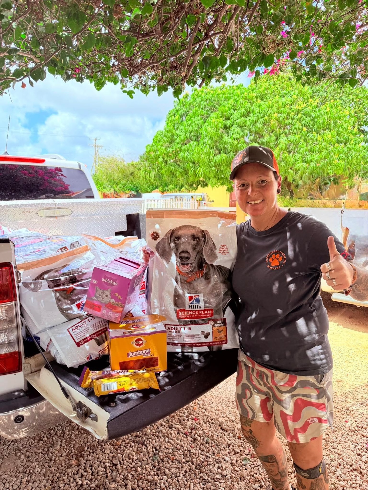 𝐖𝐞 𝐚𝐫𝐞 𝐢𝐧𝐜𝐫𝐞𝐝𝐢𝐛𝐥𝐲 𝐠𝐫𝐚𝐭𝐞𝐟𝐮𝐥 𝐭𝐨 𝐃𝐢𝐞𝐫𝐞𝐧𝐋𝐨𝐭 𝐟𝐨𝐫 𝐚𝐥𝐥 𝐭𝐡𝐞𝐢𝐫 𝐬𝐮𝐩𝐩𝐨𝐫𝐭! 🙏🐾
Not only did we receive pallets full of dog food again, we were also invited to Bonaire for a gathering with all DierenLot beneficiaries there. It was amazing to see how many different projects are being supported — from coral and fish to cats and dogs. We were truly impressed by everything that is happening on Bonaire!
It was also great to meet Miriam and Marcel from @kittenrescuecuracao… especially on a different island! 😉
Praxedis and Mirjan also visited @fkk and @animalshelterbonaire. It’s always valuable to exchange experiences with other organizations. One thing that stood out: the dogs on Bonaire seem a bit different from those on Curaçao — often bigger and sturdier! Our Westpointers are definitely a bit slimmer and smaller. Thankfully, Bonaire doesn’t face the same large stray dog problem and dumping sites that we see here, although sadly there is still plenty of animal suffering there as well.
During the gathering we also received an incredible surprise: a cheque for no less than €5000! 🤩
This will allow us to sterilize many more dogs — something that truly makes a huge difference.
A huge thank you to DierenLot for their amazing support and for bringing so many animal welfare organizations together. @dierenbeschermingbonaire it was great seeing you again!
We learned a lot, had wonderful conversations, and shared many laughs. It was such a special visit to our neighboring island. ❤️🐾
@wwar
#samenvoordieren  #animalrescue #spayandneuter #dogrescue #islandrescue